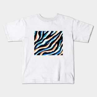 Zebra Print Pattern Kids T-Shirt